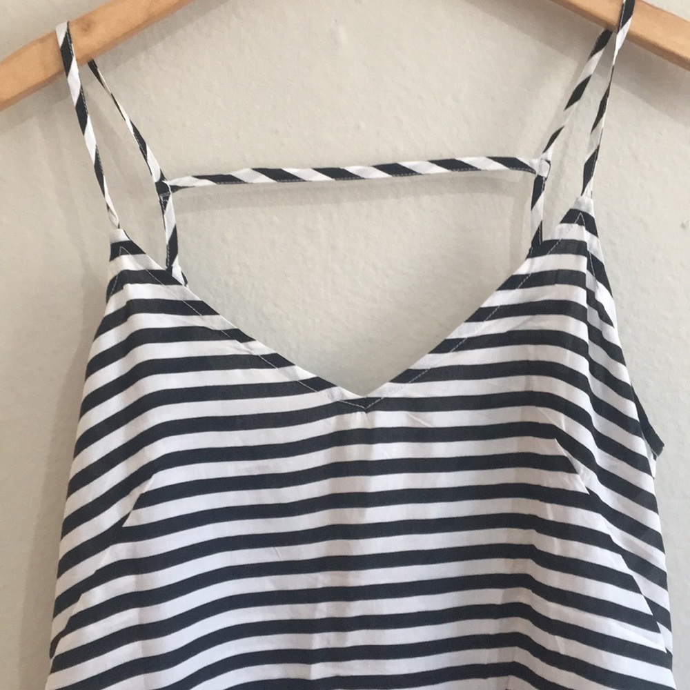 Old Navy Striped Top with deep V back